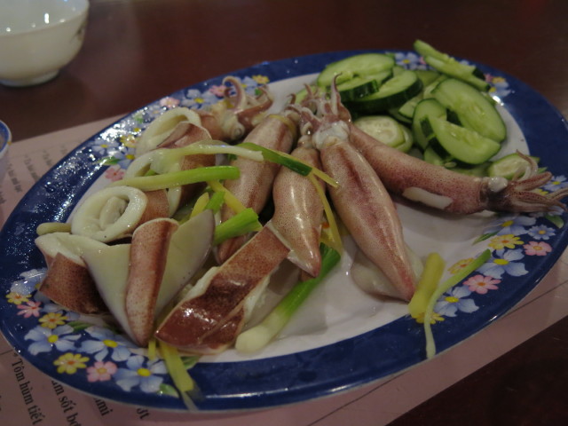 steamed squid, nice!